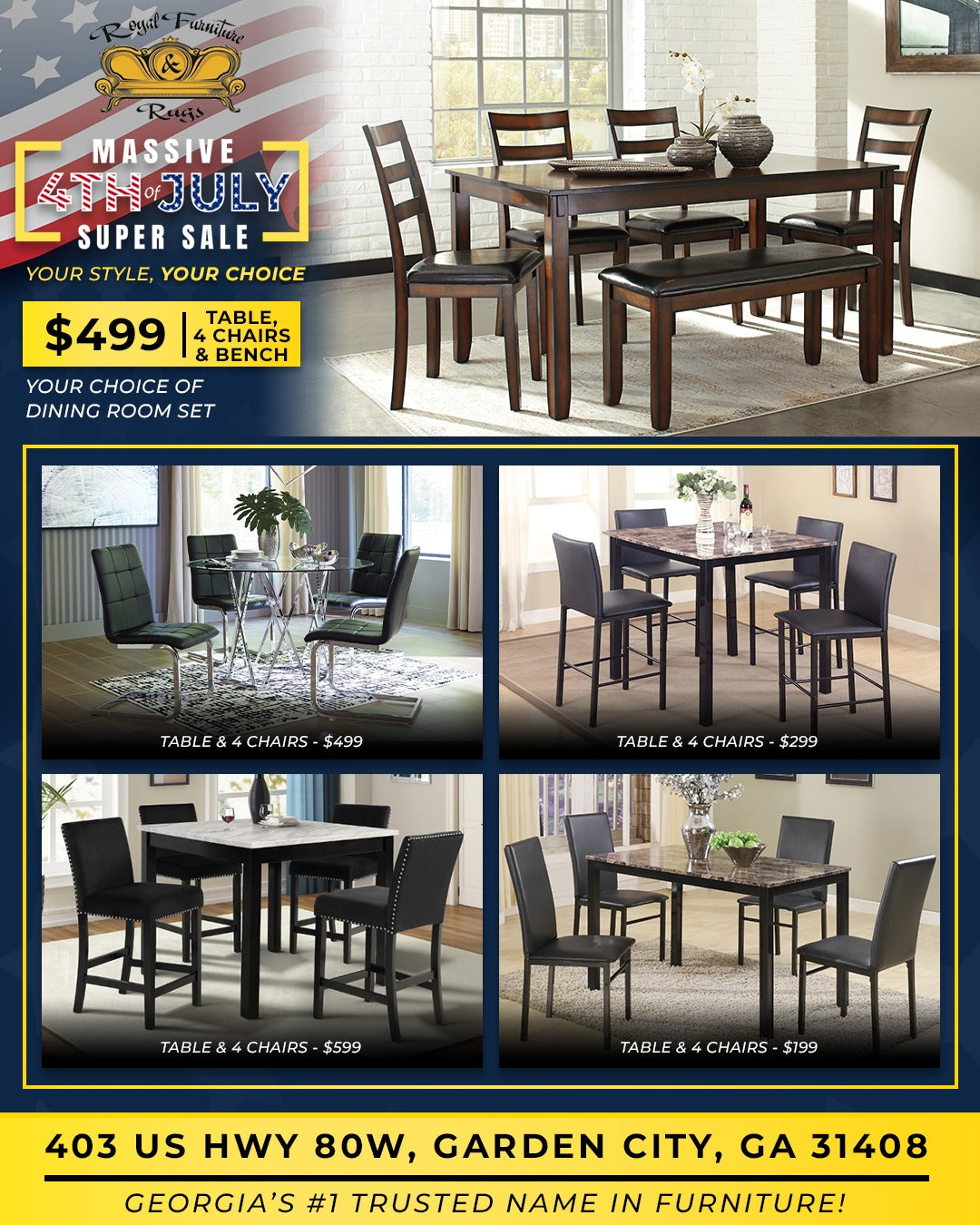 Dining Table Package royalsavannah