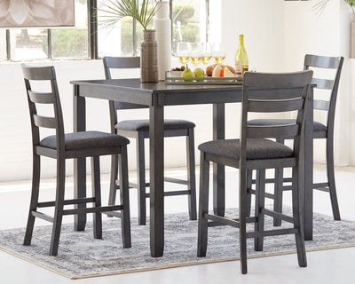 Bridson Dining Table and Chairs with Bench (Set of 6)