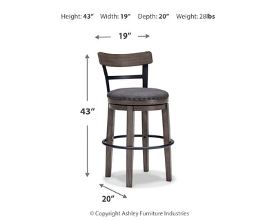 Caitbrook Counter Height Upholstered Bar Stool