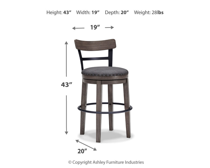 Caitbrook Counter Height Upholstered Bar Stool