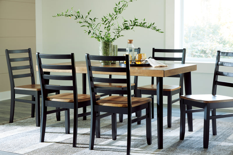 Blondon Dining Table and 4 Chairs (Set of 5)