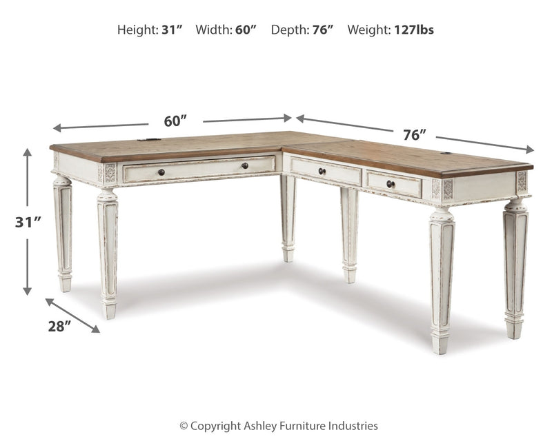 Realyn Home Office Desk Return