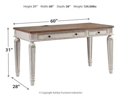 Realyn Home Office Desk Return