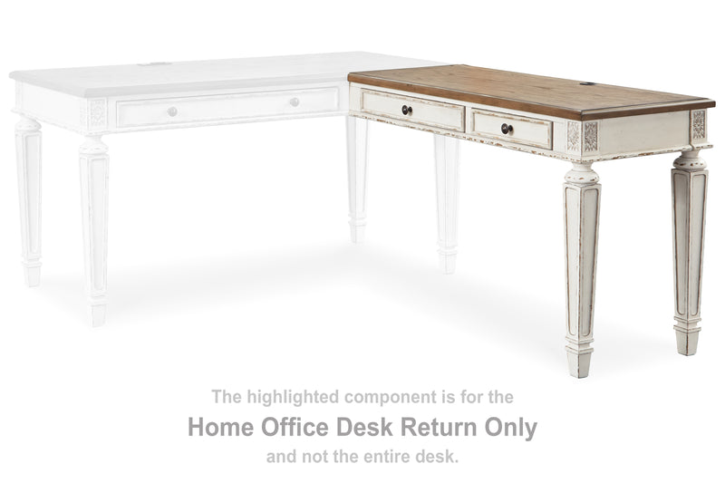 Realyn Home Office Desk Return