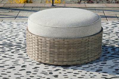 Calworth Outdoor Ottoman with Cushion