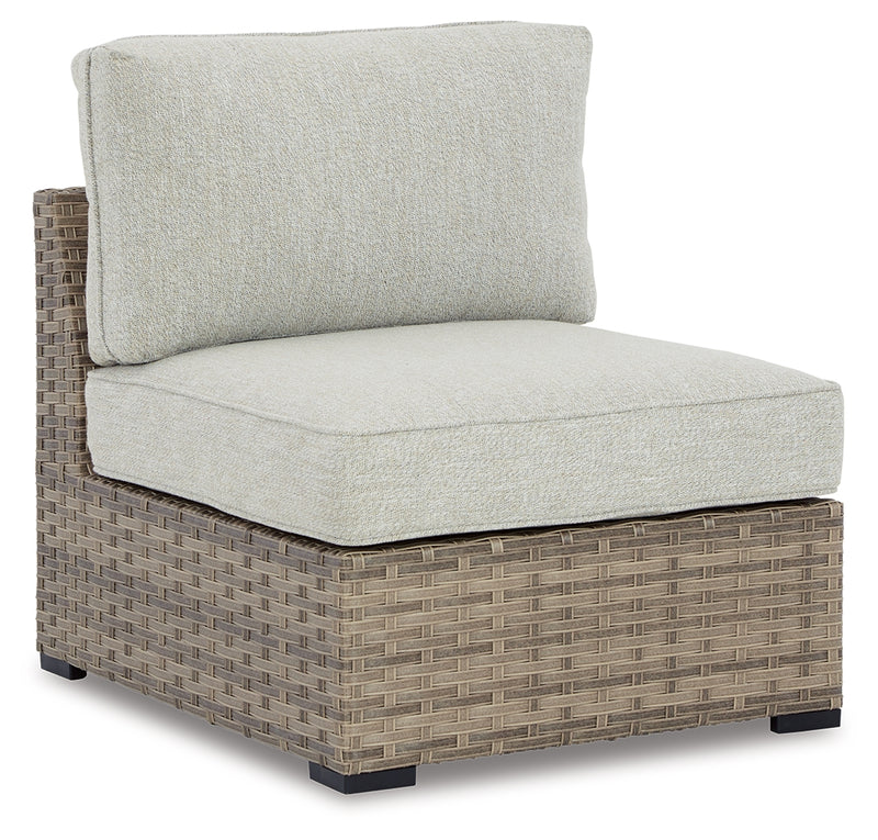 Calworth Outdoor Ottoman with Cushion