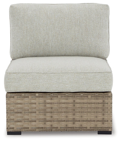 Calworth Outdoor Ottoman with Cushion