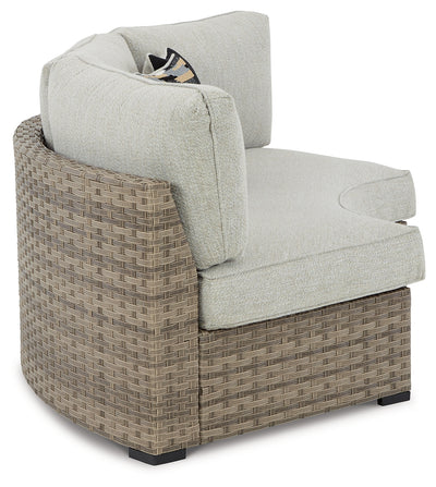 Calworth Outdoor Ottoman with Cushion