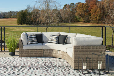 Calworth Outdoor Ottoman with Cushion