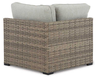 Calworth Outdoor Ottoman with Cushion