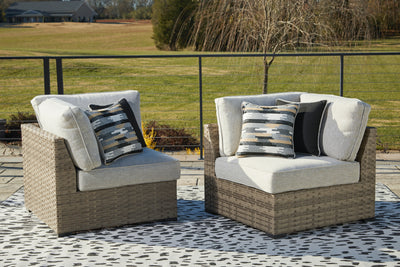 Calworth Outdoor Ottoman with Cushion