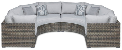 Harbor Court Ottoman with Cushion