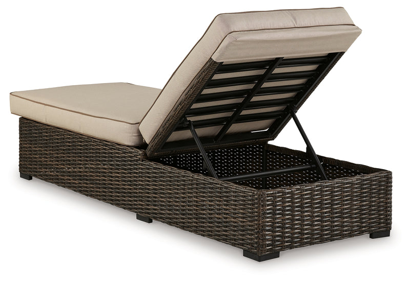 Coastline Bay Outdoor Ottoman with Cushion