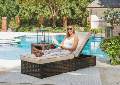 Coastline Bay Outdoor Ottoman with Cushion