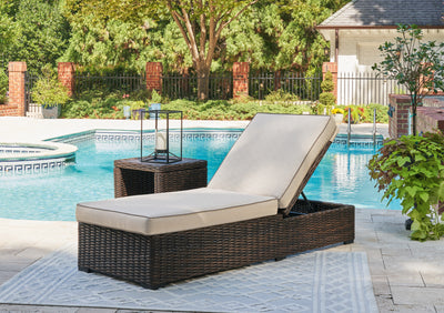 Coastline Bay Outdoor Ottoman with Cushion