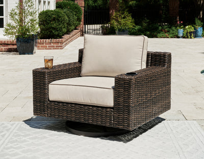 Coastline Bay Outdoor Ottoman with Cushion