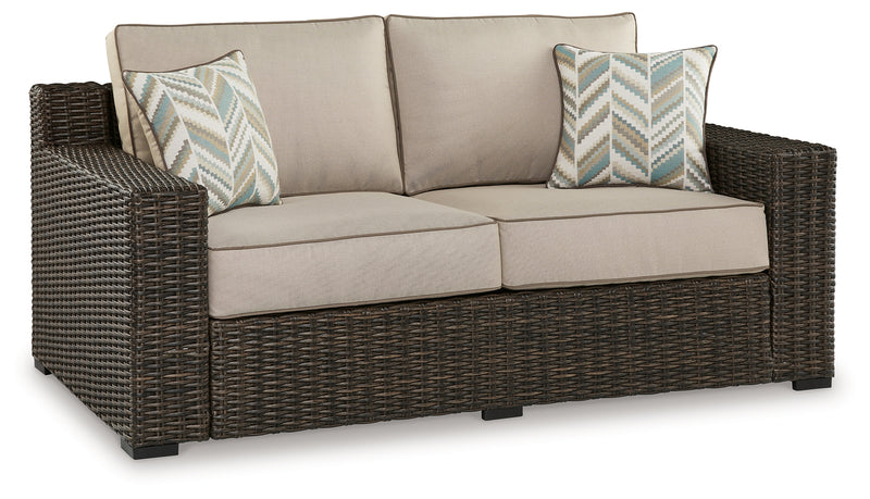 Coastline Bay Outdoor Ottoman with Cushion