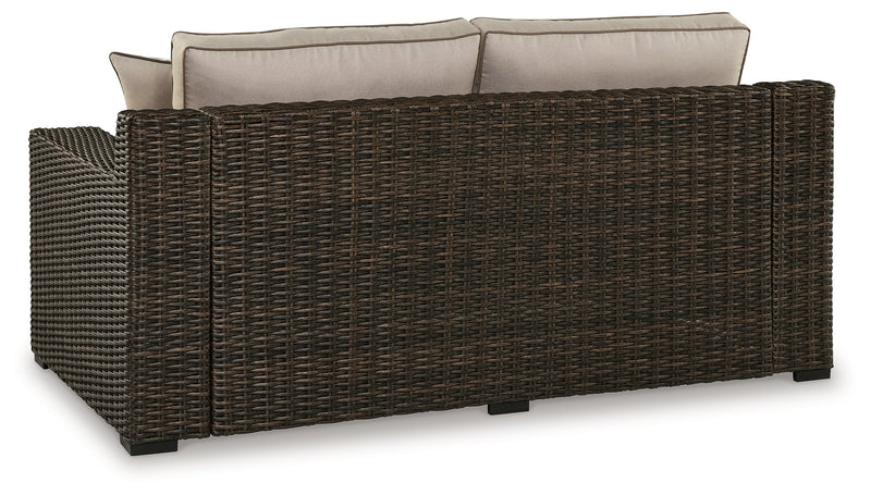 Coastline Bay Outdoor Ottoman with Cushion