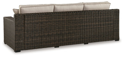 Coastline Bay Outdoor Ottoman with Cushion